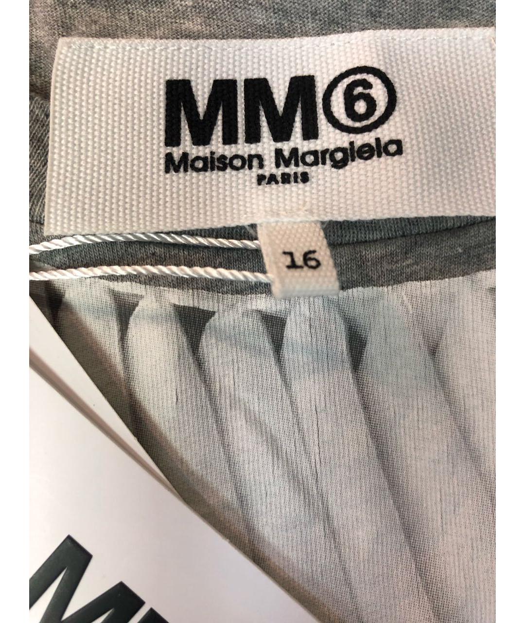 MM6 MAISON MARGIELA Серый детская футболка / топ, фото 8