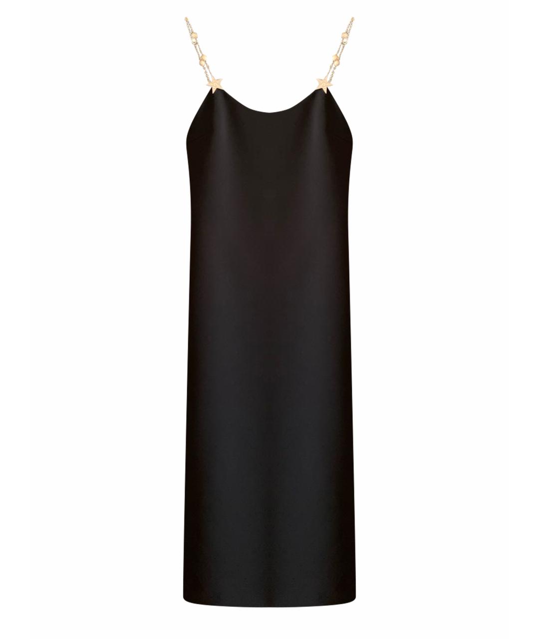 MIU MIU Черное полиэстеровое вечернее платье, фото 1