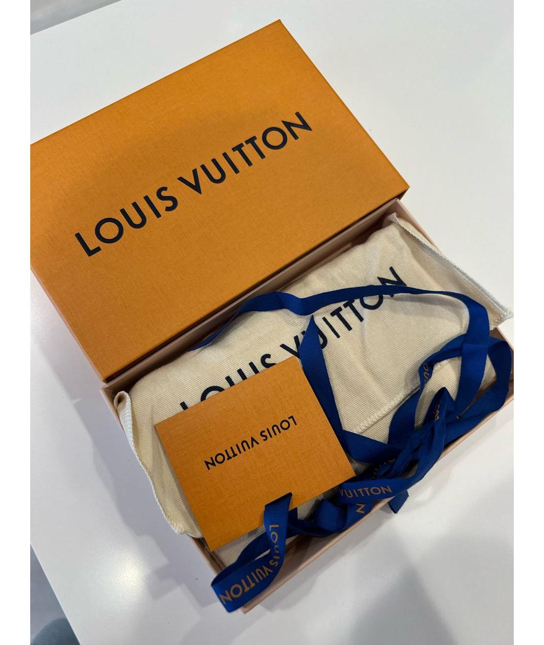 LOUIS VUITTON PRE-OWNED Белый кожаный кошелек, фото 3