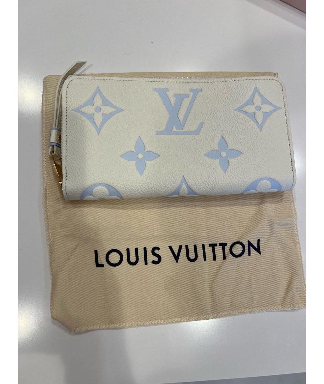 LOUIS VUITTON PRE-OWNED Белый кожаный кошелек, фото 8