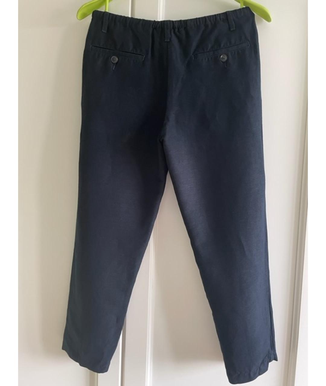 EMPORIO ARMANI Синие льняные брюки и шорты, фото 2