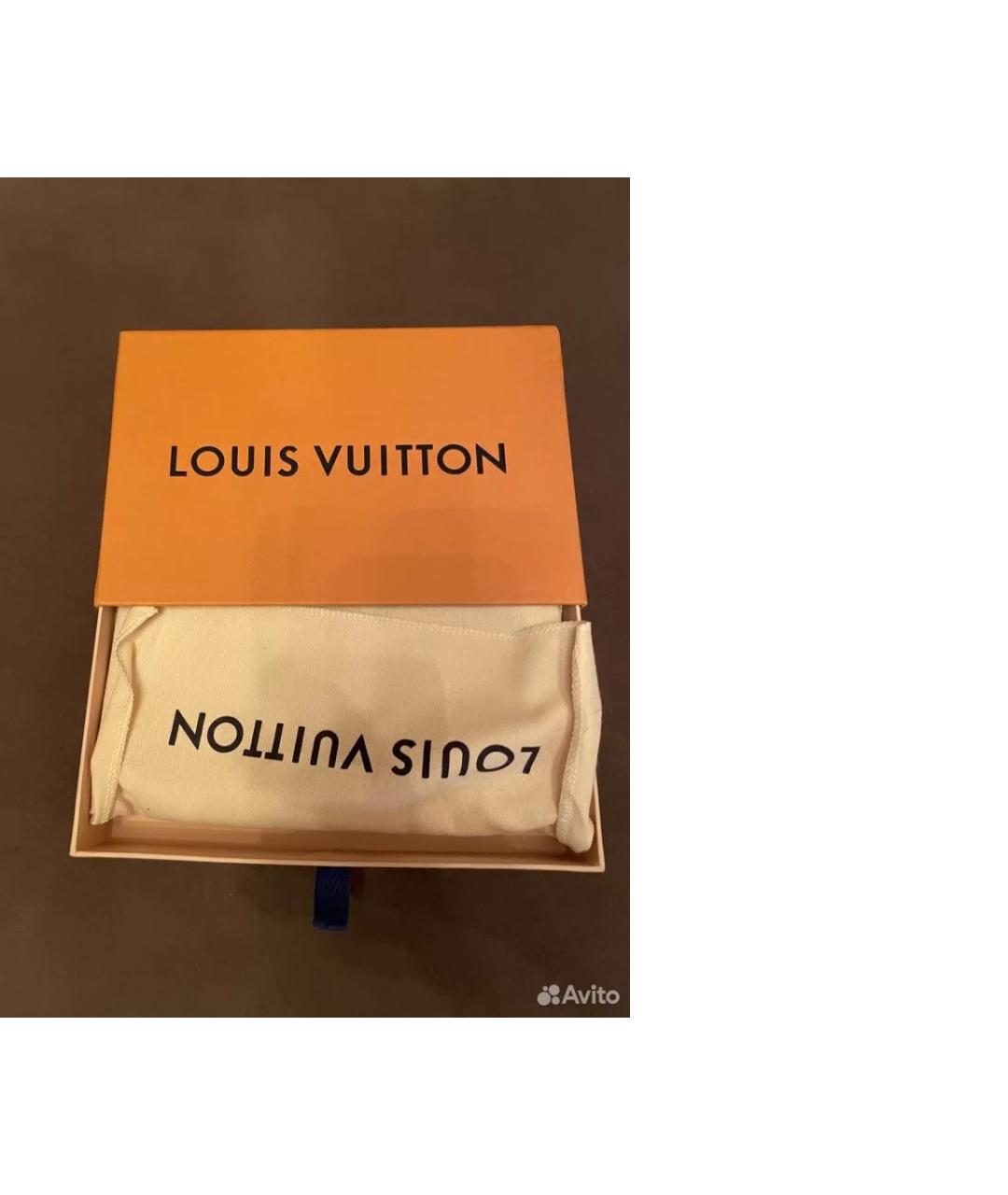 LOUIS VUITTON PRE-OWNED Серый кожаный кошелек, фото 5