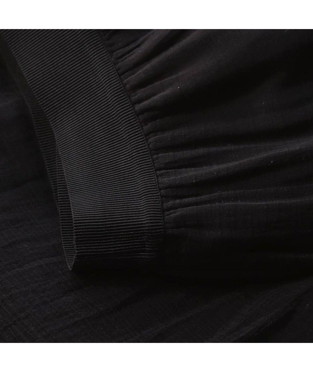 PINKO Черная хлопковая юбка макси, фото 5