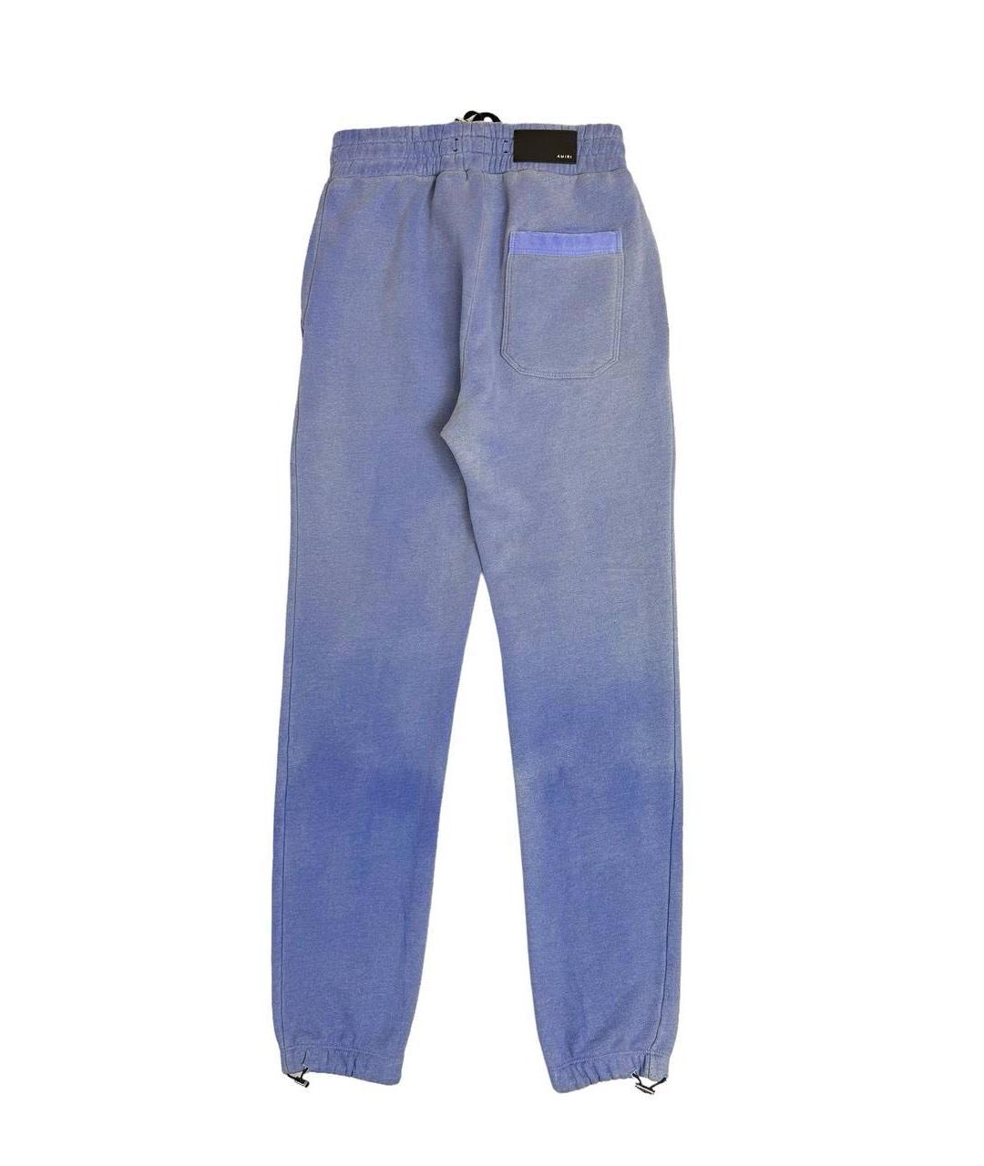 AMIRI Синие хлопковые повседневные брюки, фото 2
