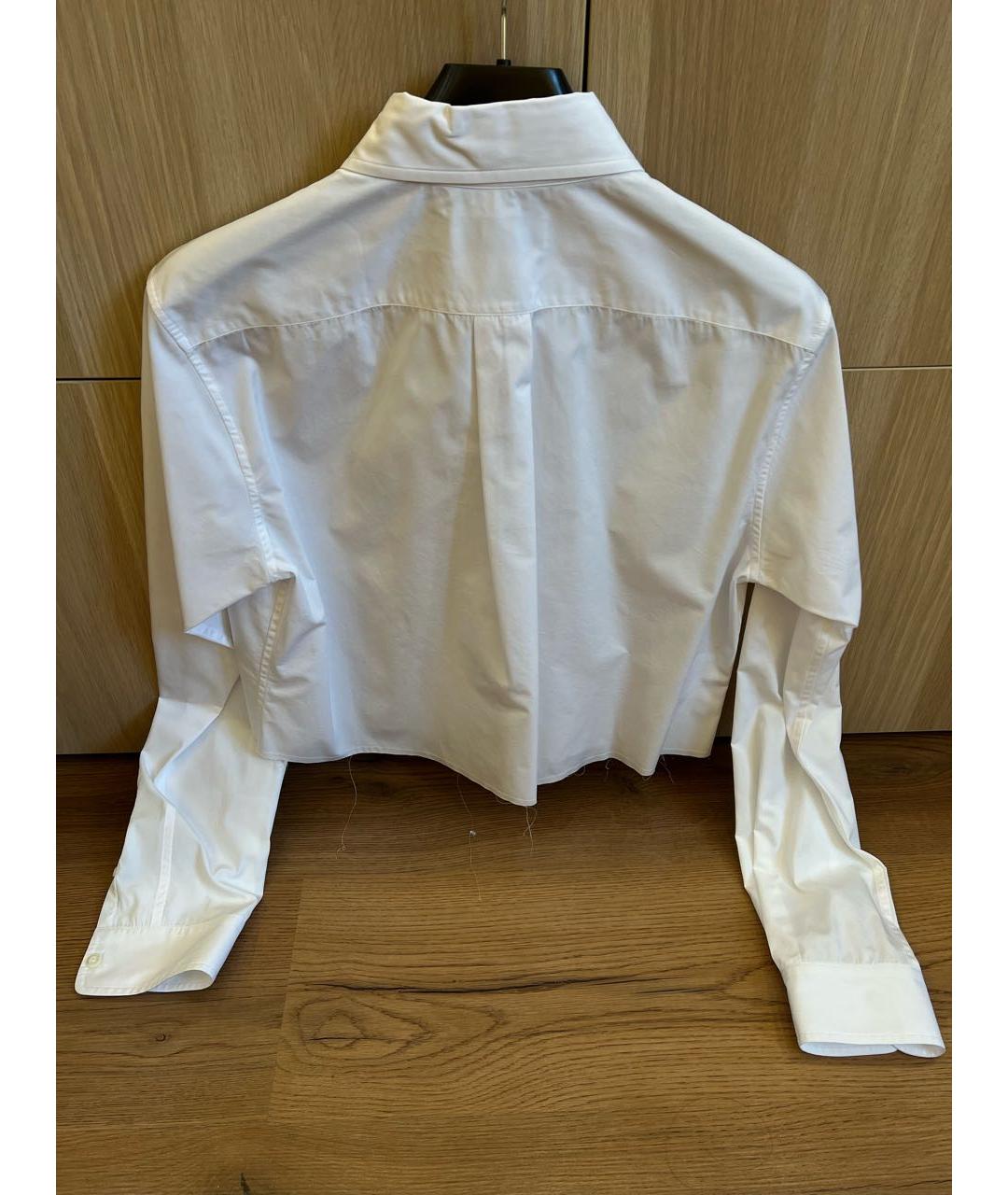 MIU MIU Белая хлопковая рубашка, фото 3