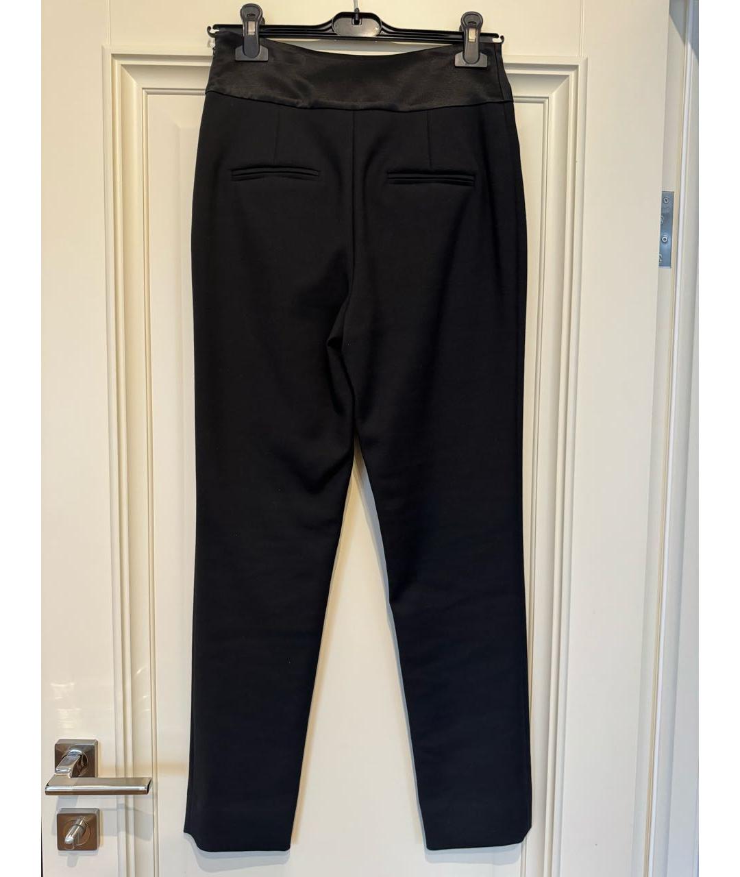 DIANE VON FURSTENBERG Черные синтетические брюки узкие, фото 2