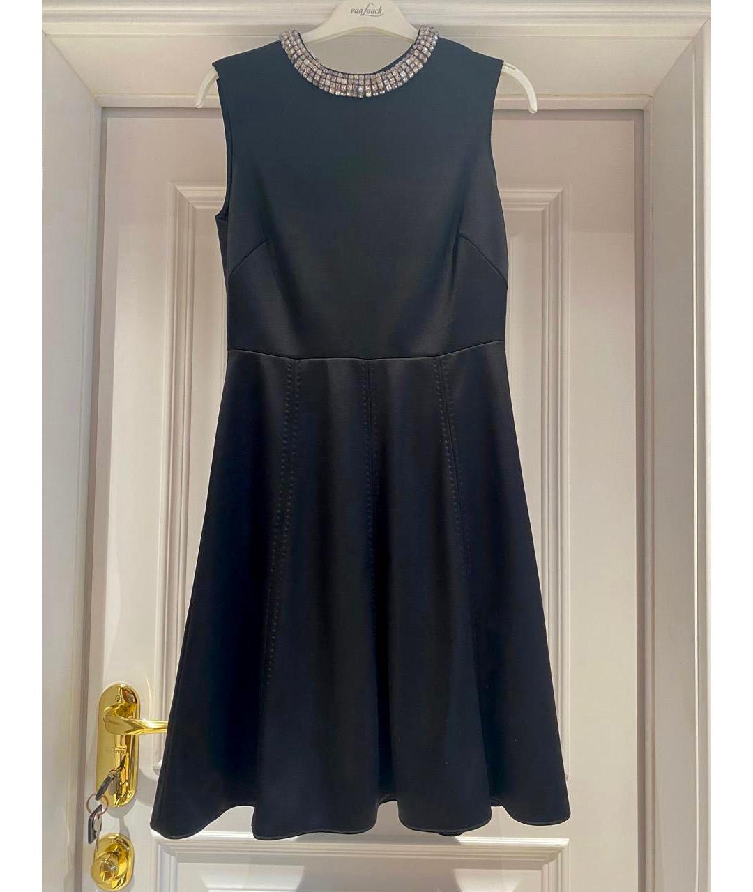 LES COPAINS Черное полиэстеровое вечернее платье, фото 6