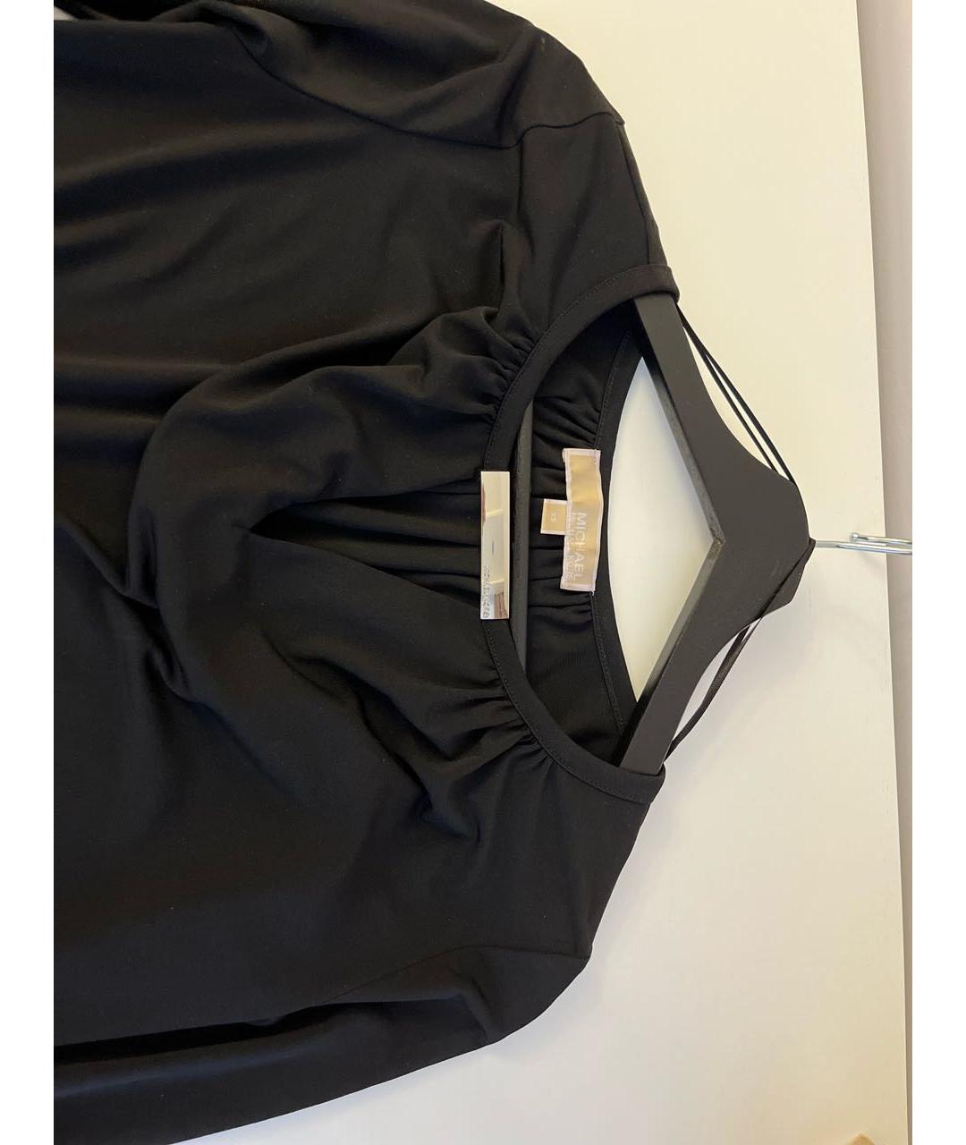 MICHAEL MICHAEL KORS Черная полиэстеровая блузы, фото 3