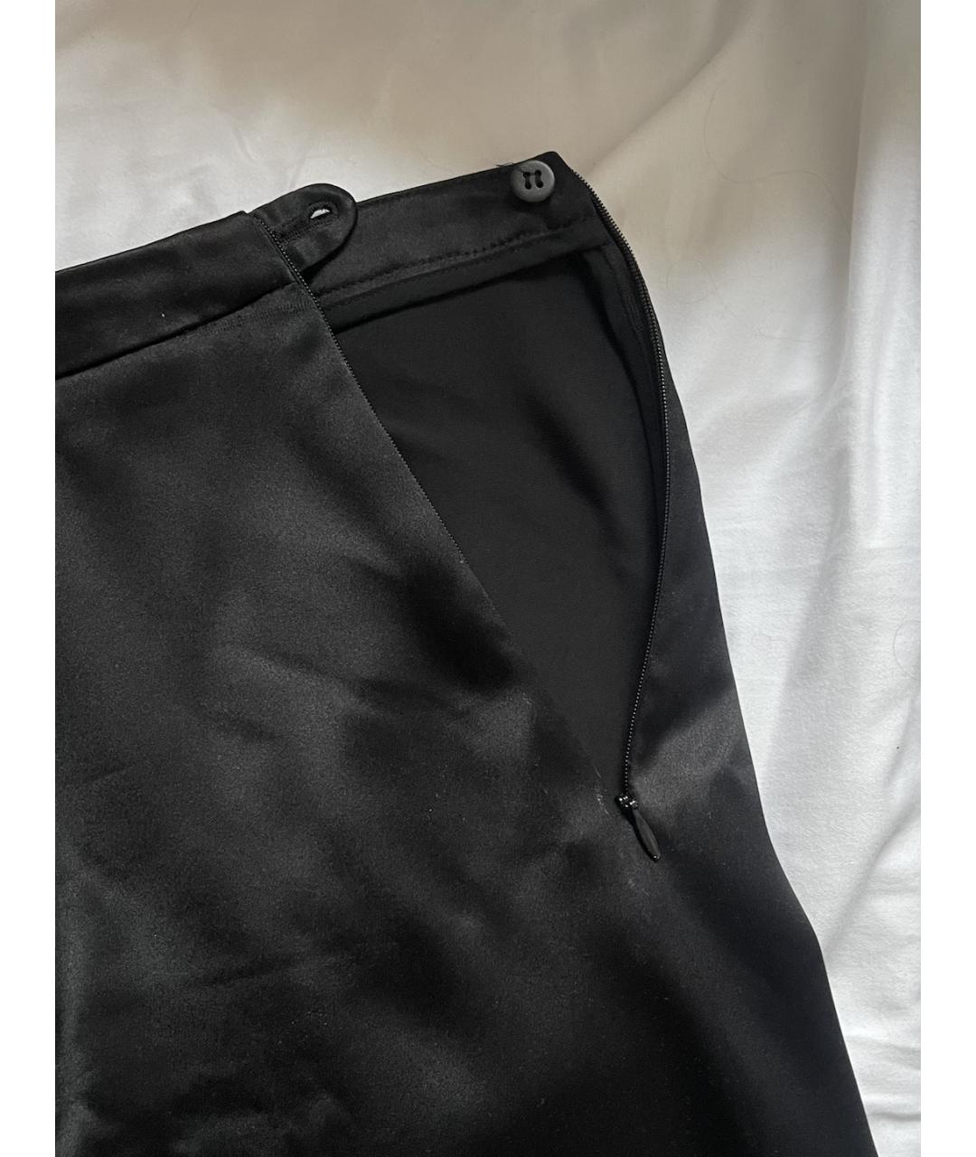 GIORGIO ARMANI VINTAGE Черные шелковые брюки широкие, фото 3