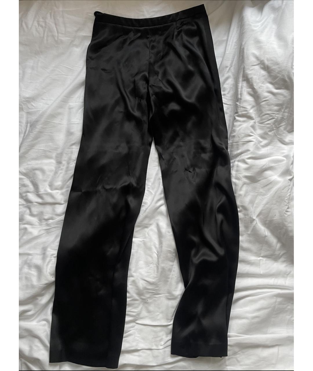 GIORGIO ARMANI VINTAGE Черные шелковые брюки широкие, фото 2
