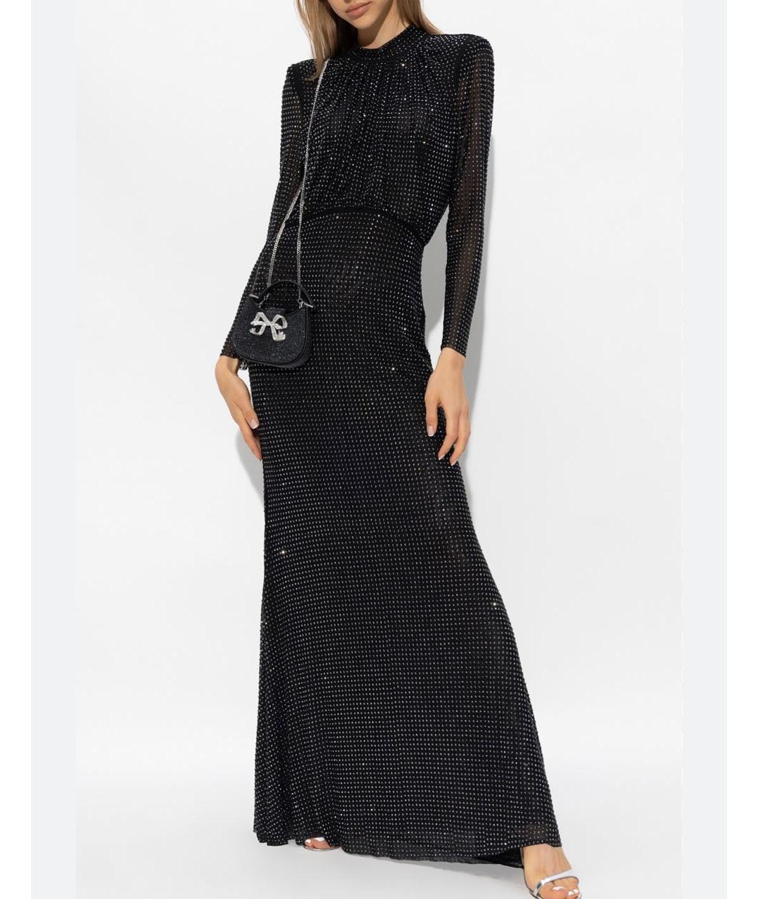 SELF-PORTRAIT Черное полиэстеровое вечернее платье, фото 3