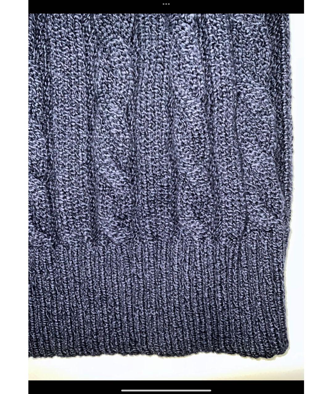 LORO PIANA Темно-синий хлопковый джемпер / свитер, фото 5
