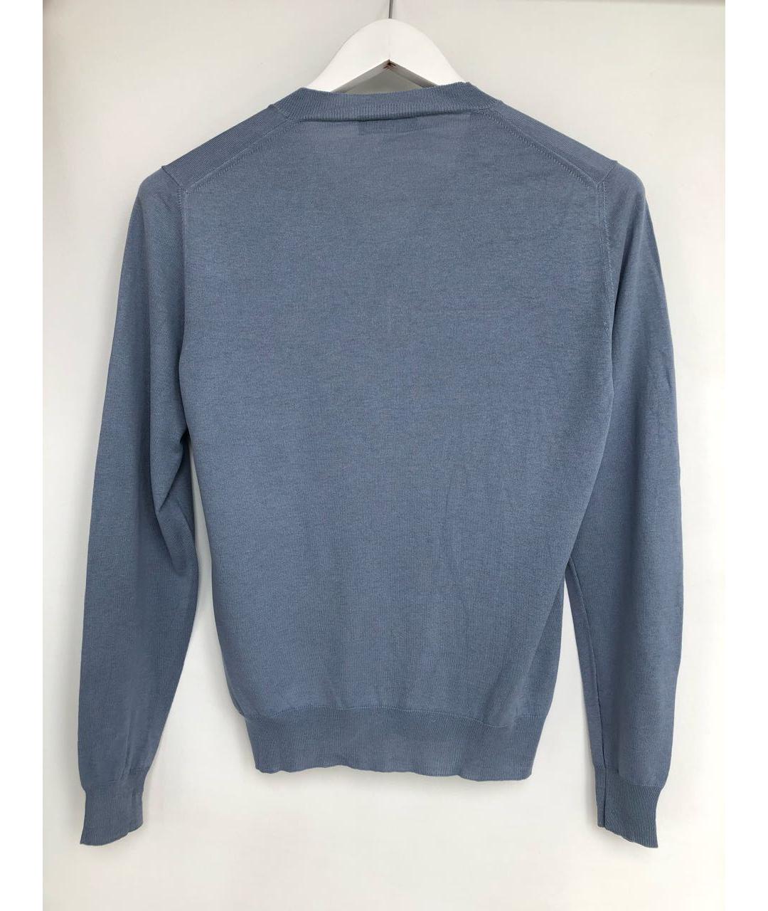 PRADA Синий хлопковый джемпер / свитер, фото 2