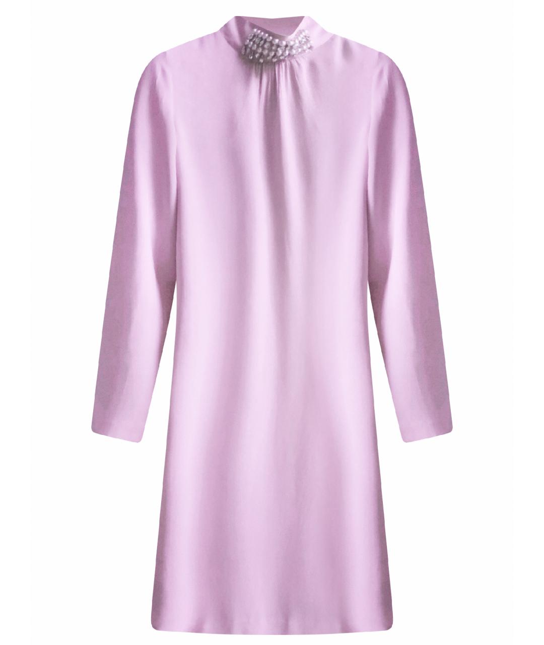BLUMARINE Розовое вискозное вечернее платье, фото 1