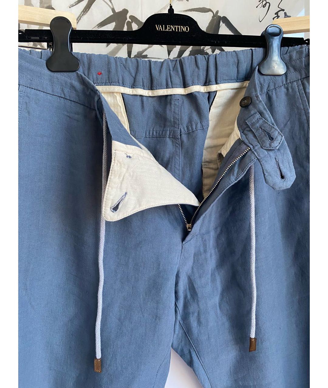 ELEVENTY Синие повседневные брюки, фото 3
