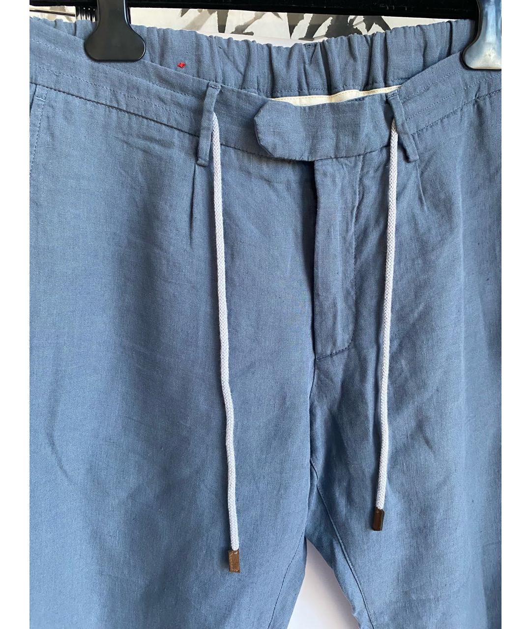 ELEVENTY Синие повседневные брюки, фото 2