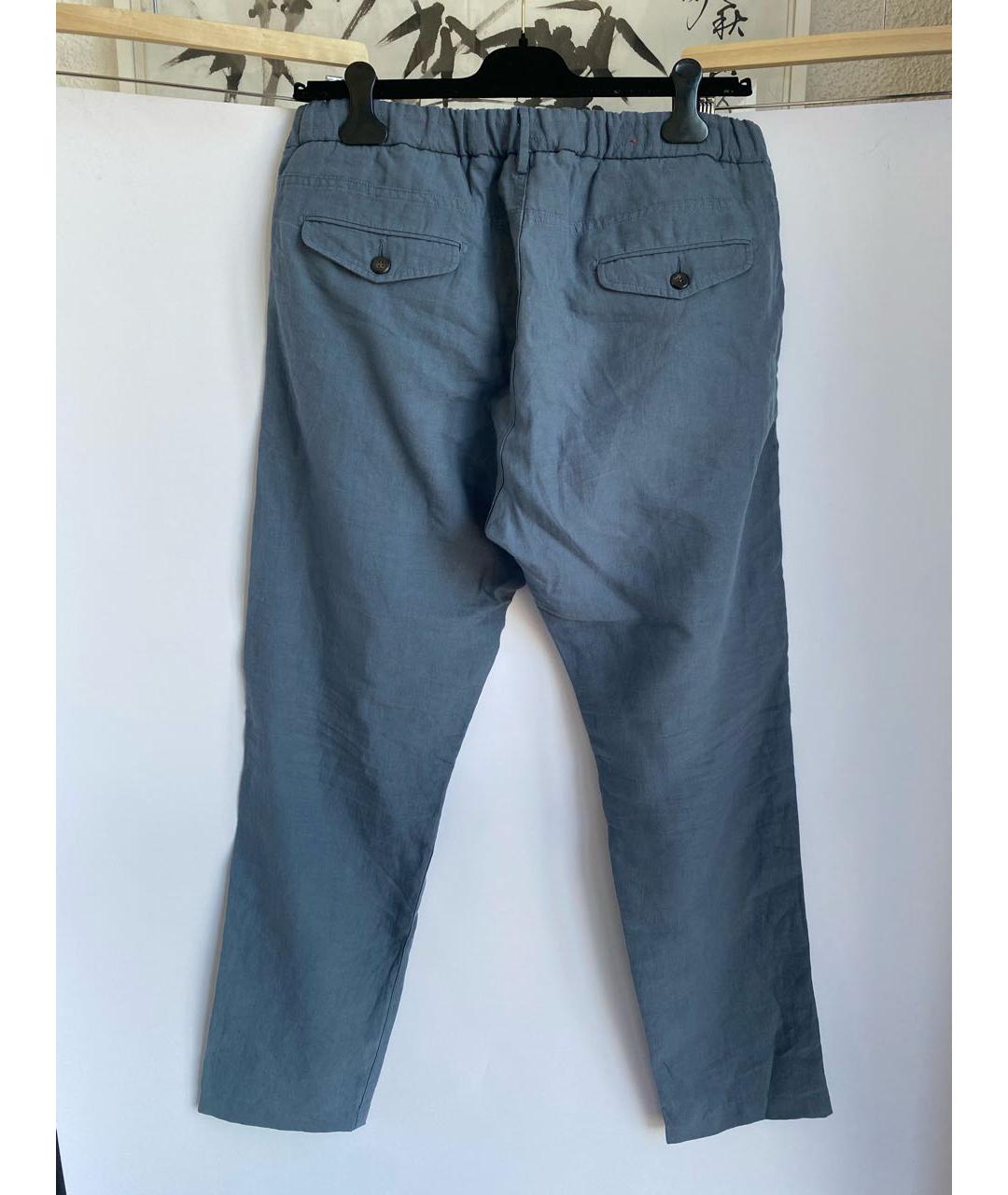 ELEVENTY Синие повседневные брюки, фото 4