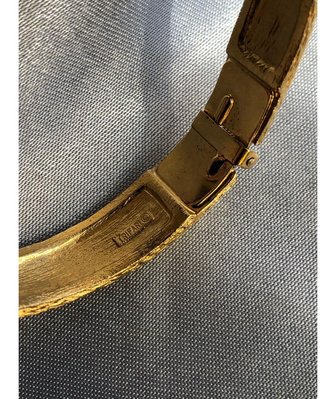 TRIFARI Золотой металлический браслет, фото 4