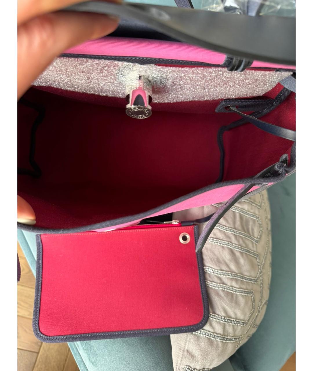 HERMES PRE-OWNED Розовая сумка с короткими ручками, фото 3
