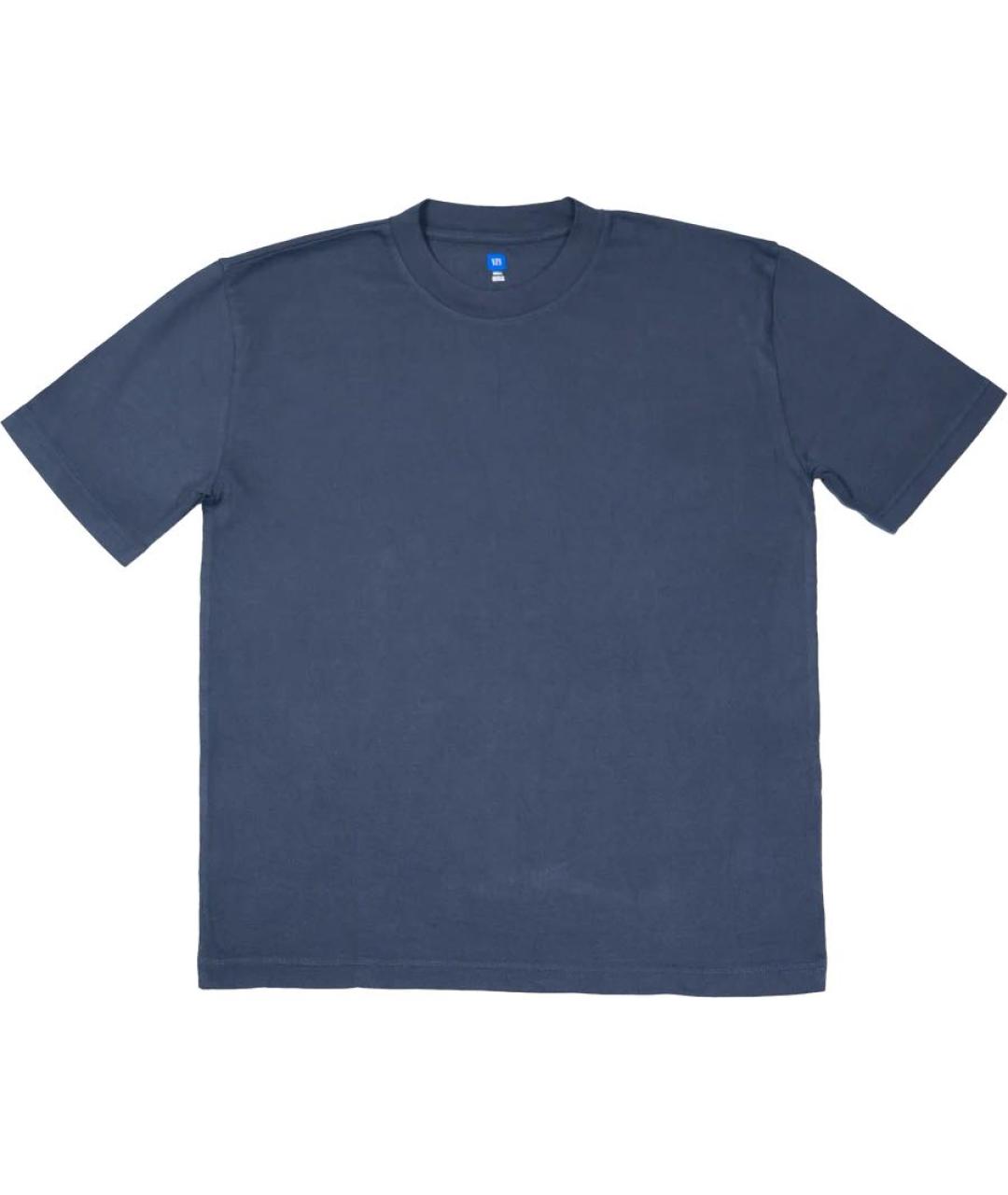 YEEZY Темно-синяя хлопковая футболка, фото 7