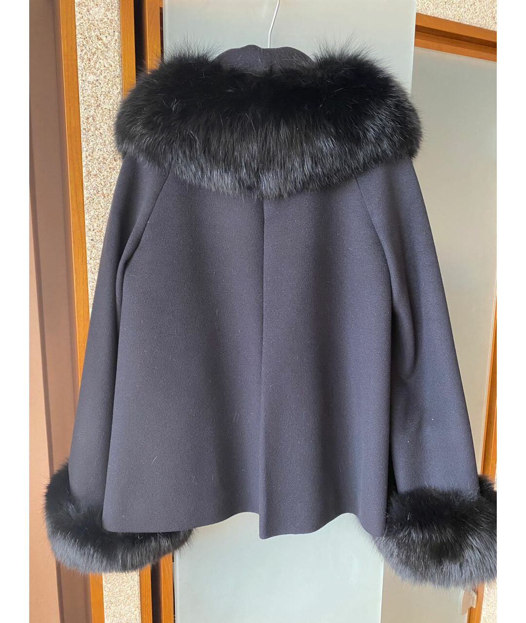 SPORTMAX Темно-синее шерстяное пальто, фото 2