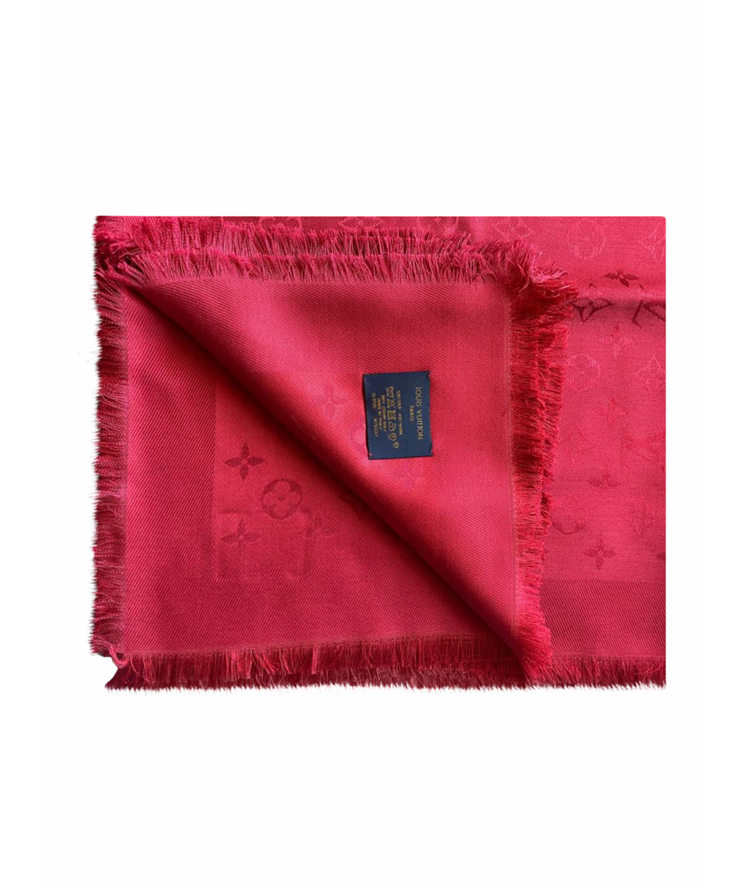 LOUIS VUITTON PRE-OWNED Красный шелковый шарф, фото 1