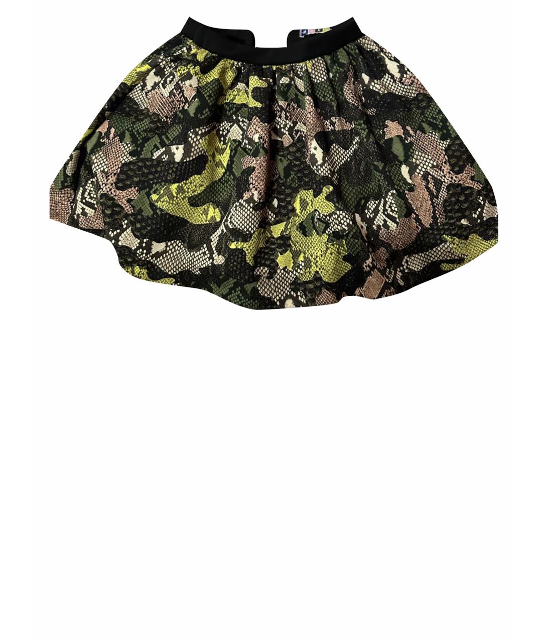 MSGM Хаки полиэстеровая юбка, фото 1
