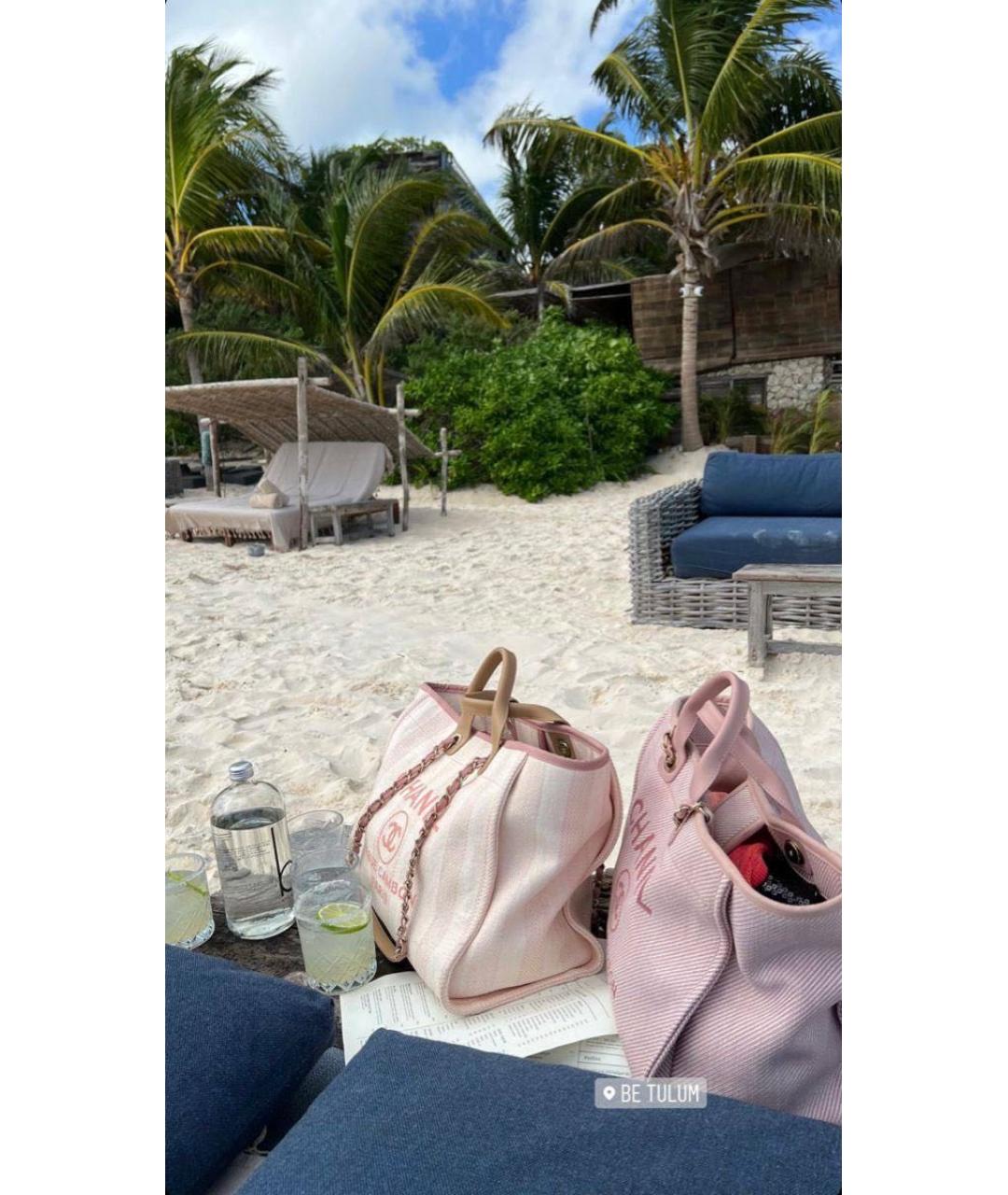 CHANEL PRE-OWNED Розовая сумка тоут, фото 5