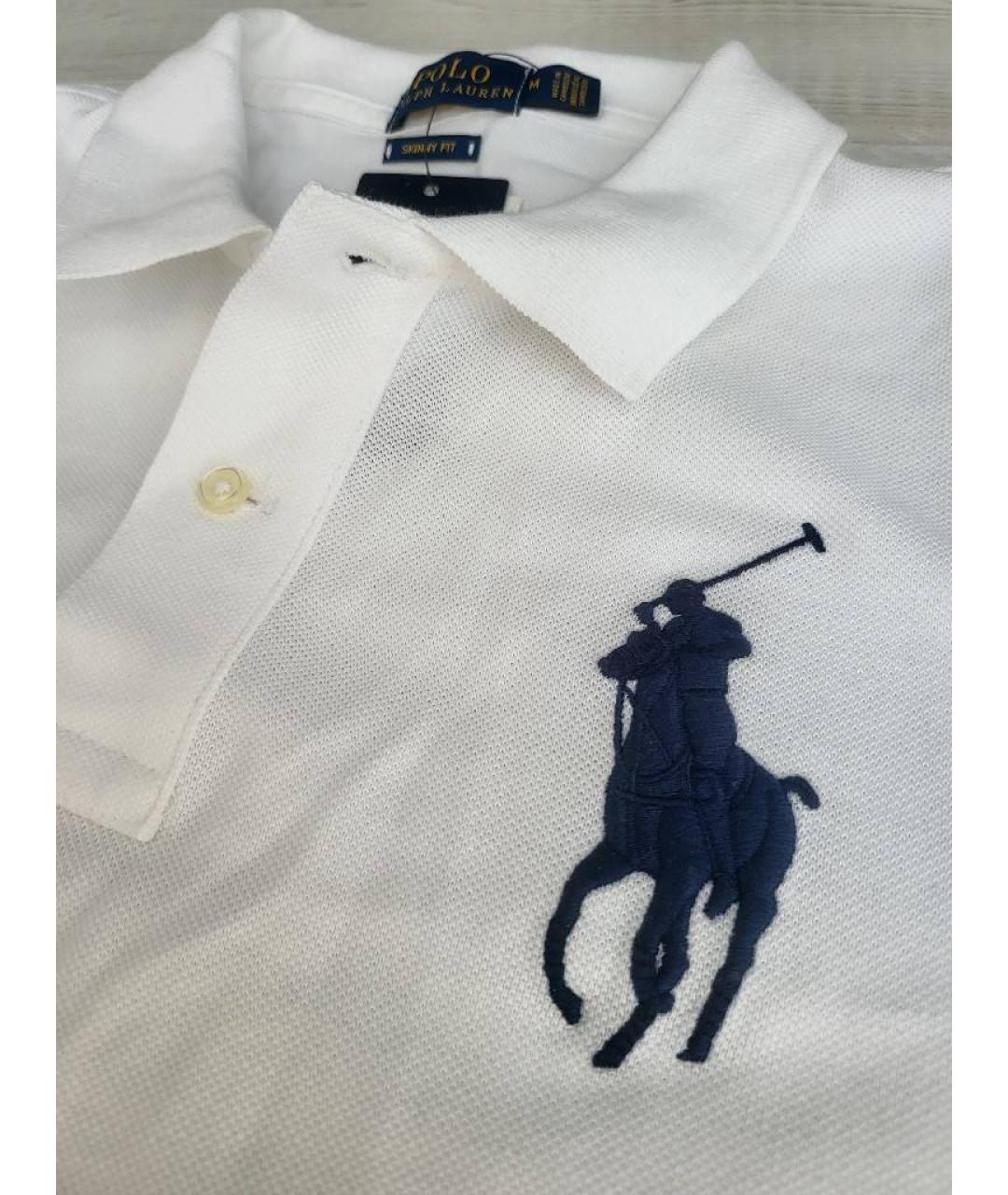 POLO RALPH LAUREN Белая хлопковая футболка, фото 7