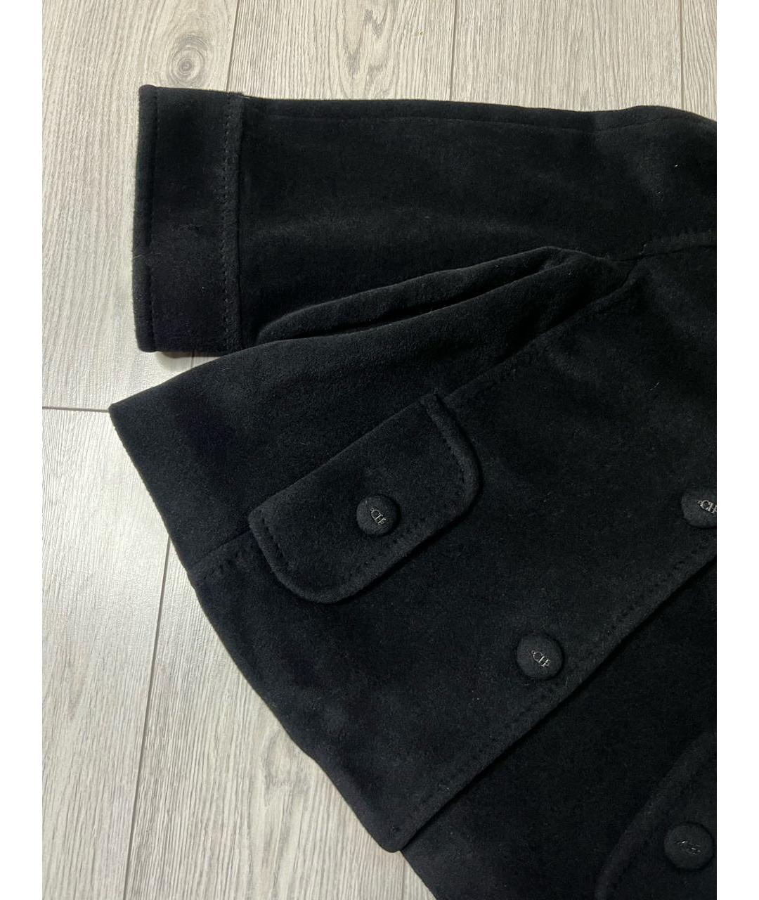 CAROLINA HERRERA Черное шерстяное пальто, фото 4