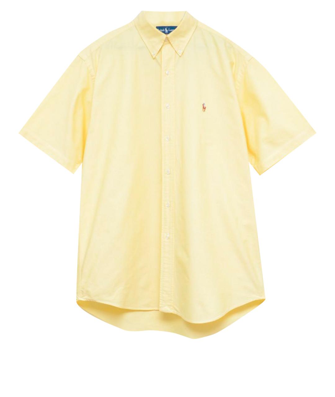 POLO RALPH LAUREN Желтая хлопковая кэжуал рубашка, фото 1