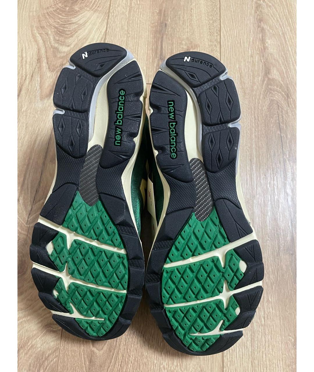 NEW BALANCE Зеленые низкие кроссовки / кеды, фото 4