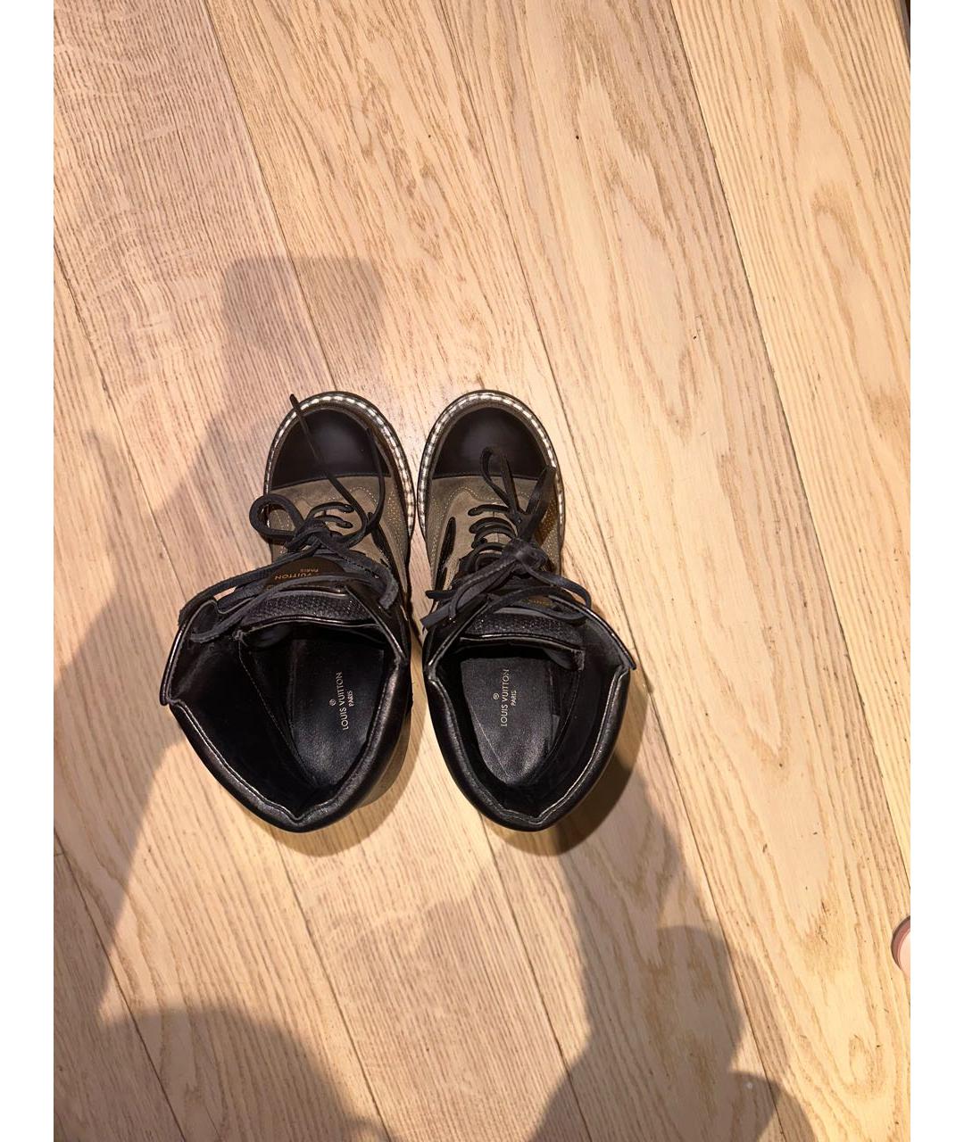 LOUIS VUITTON PRE-OWNED Черные ботинки, фото 3