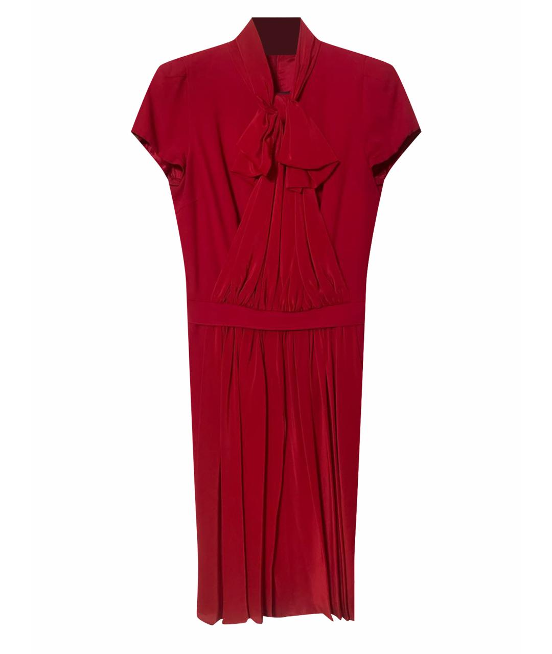 MOSCHINO Красное ацетатное вечернее платье, фото 1