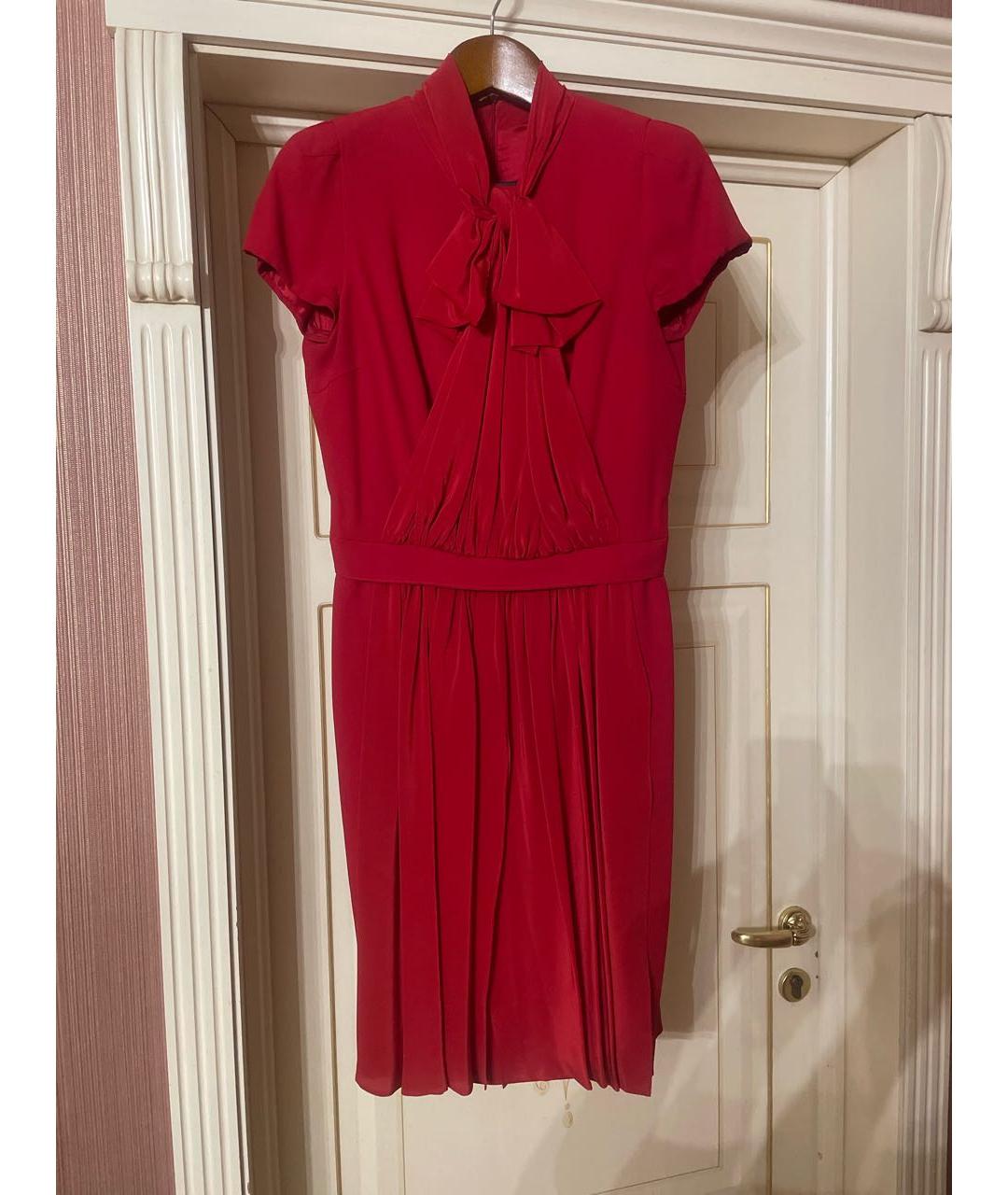 MOSCHINO Красное ацетатное вечернее платье, фото 7