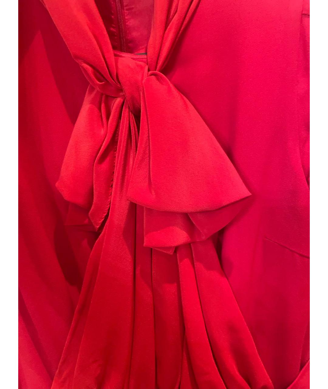 MOSCHINO Красное ацетатное вечернее платье, фото 3