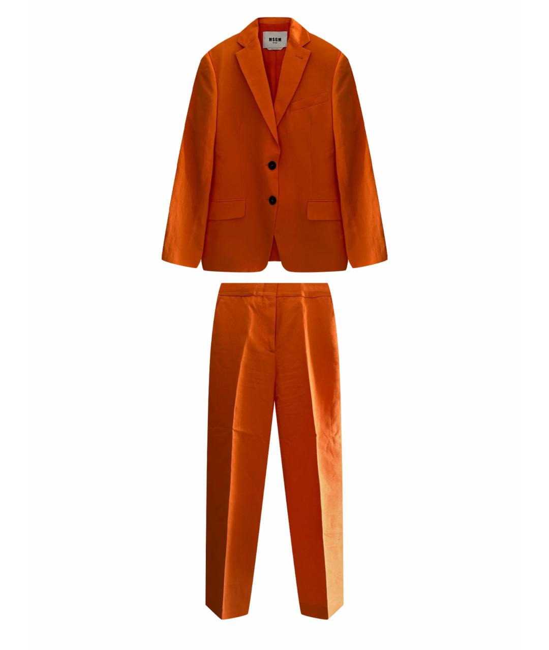 MSGM Оранжевый костюм с брюками, фото 1
