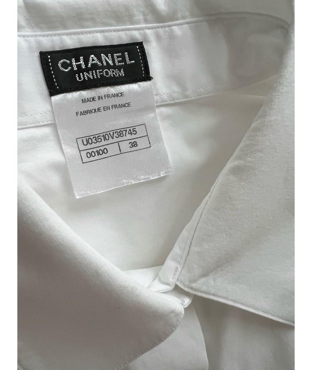 CHANEL PRE-OWNED Белая хлопковая рубашка, фото 4