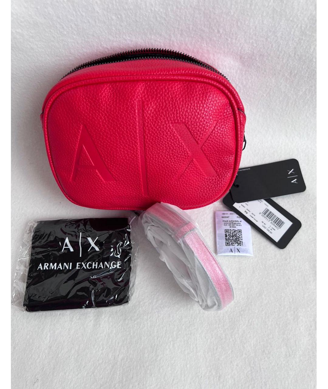 ARMANI EXCHANGE Красная сумка через плечо из искусственной кожи, фото 2