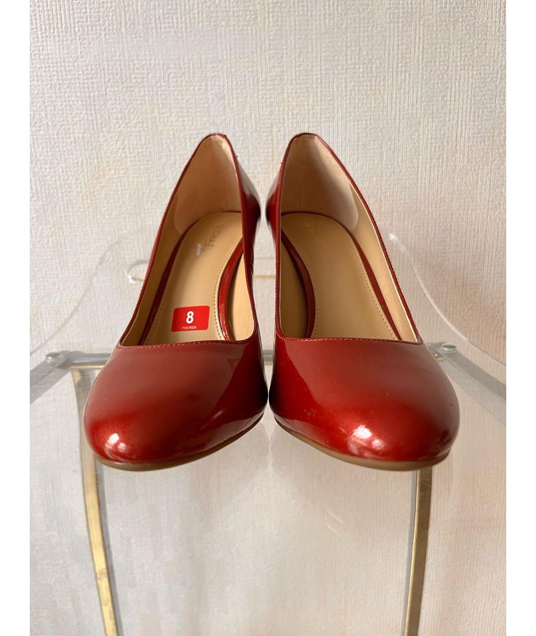 MICHAEL KORS Красные кожаные туфли, фото 2