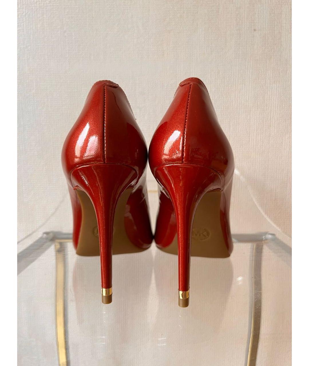 MICHAEL KORS Красные кожаные туфли, фото 4