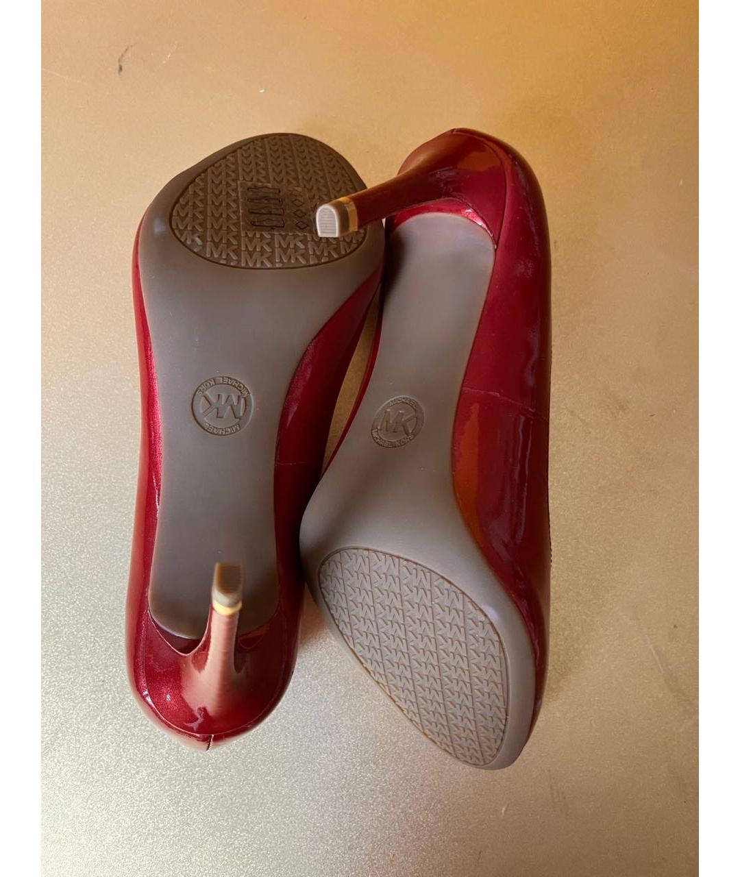 MICHAEL KORS Красные кожаные туфли, фото 7
