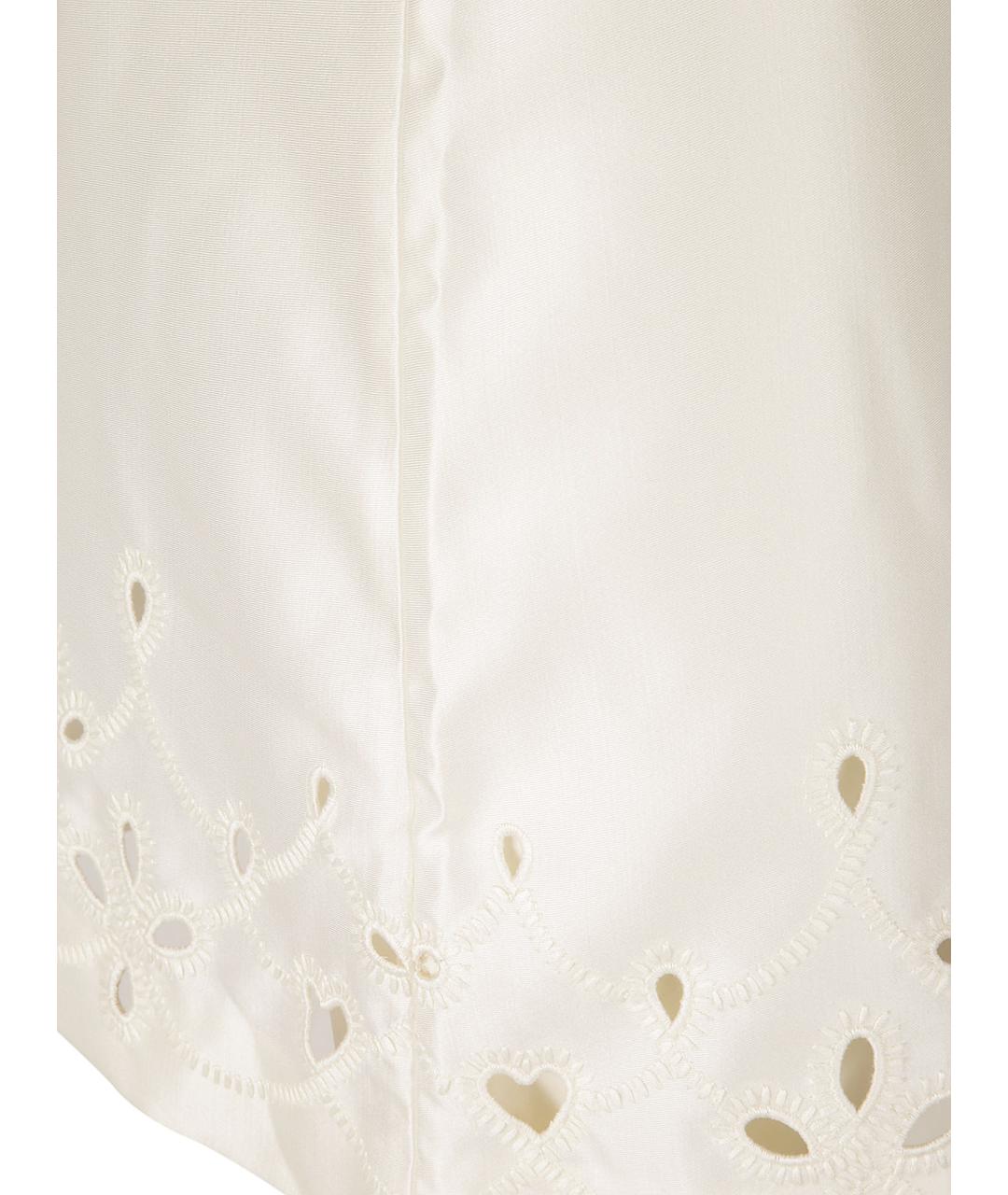 CHLOE Белая шерстяная юбка мини, фото 2