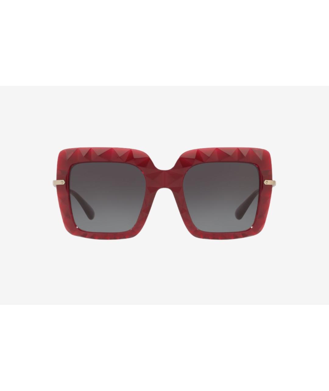 DOLCE&GABBANA Бордовые солнцезащитные очки, фото 3
