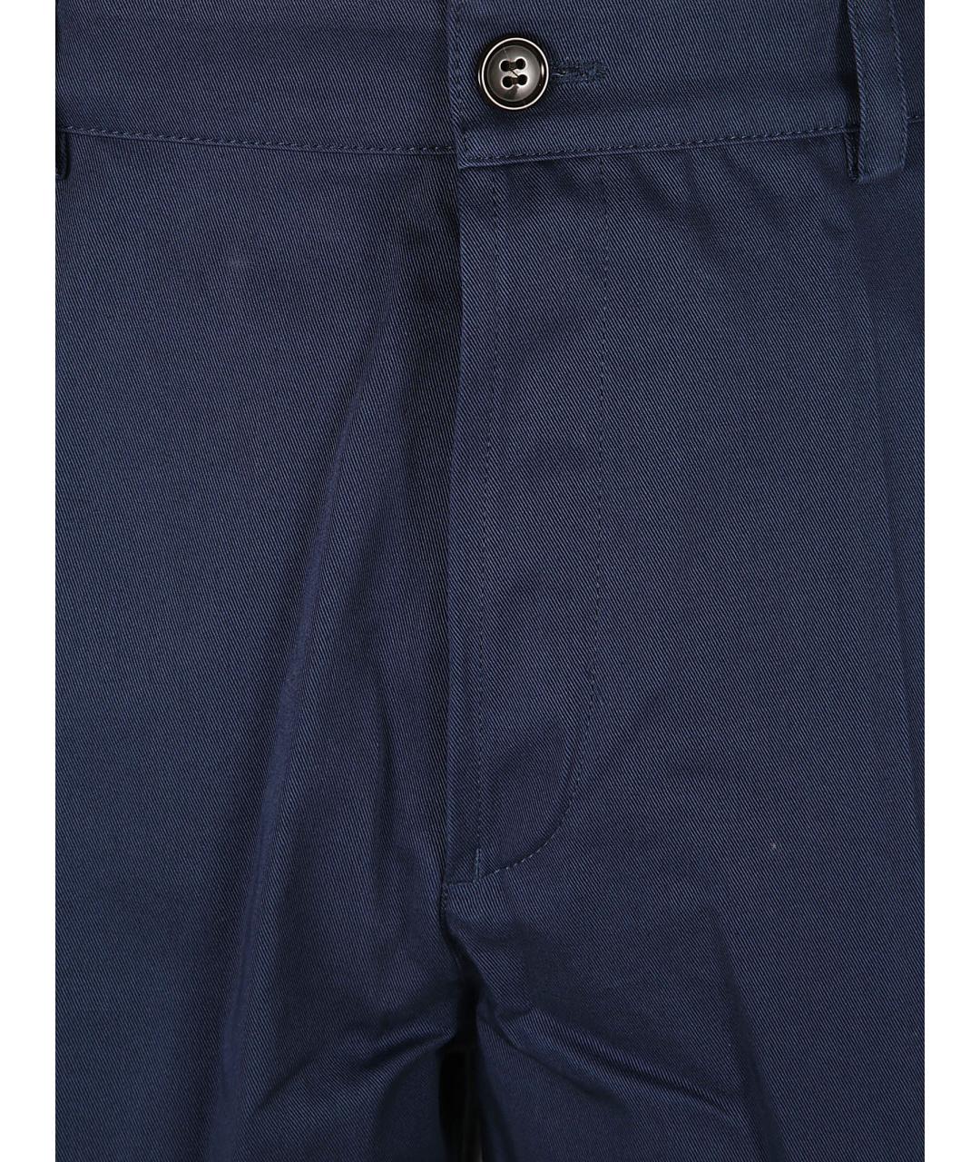 KENZO Темно-синие хлопковые шорты, фото 3