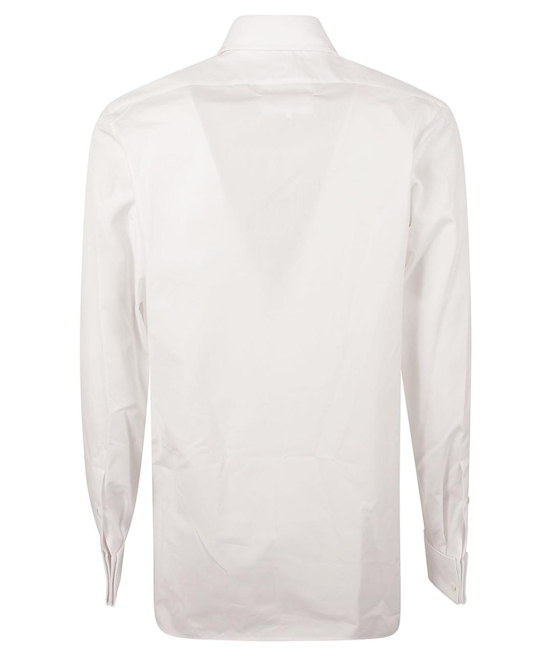 MAISON MARGIELA Белая хлопковая классическая рубашка, фото 2