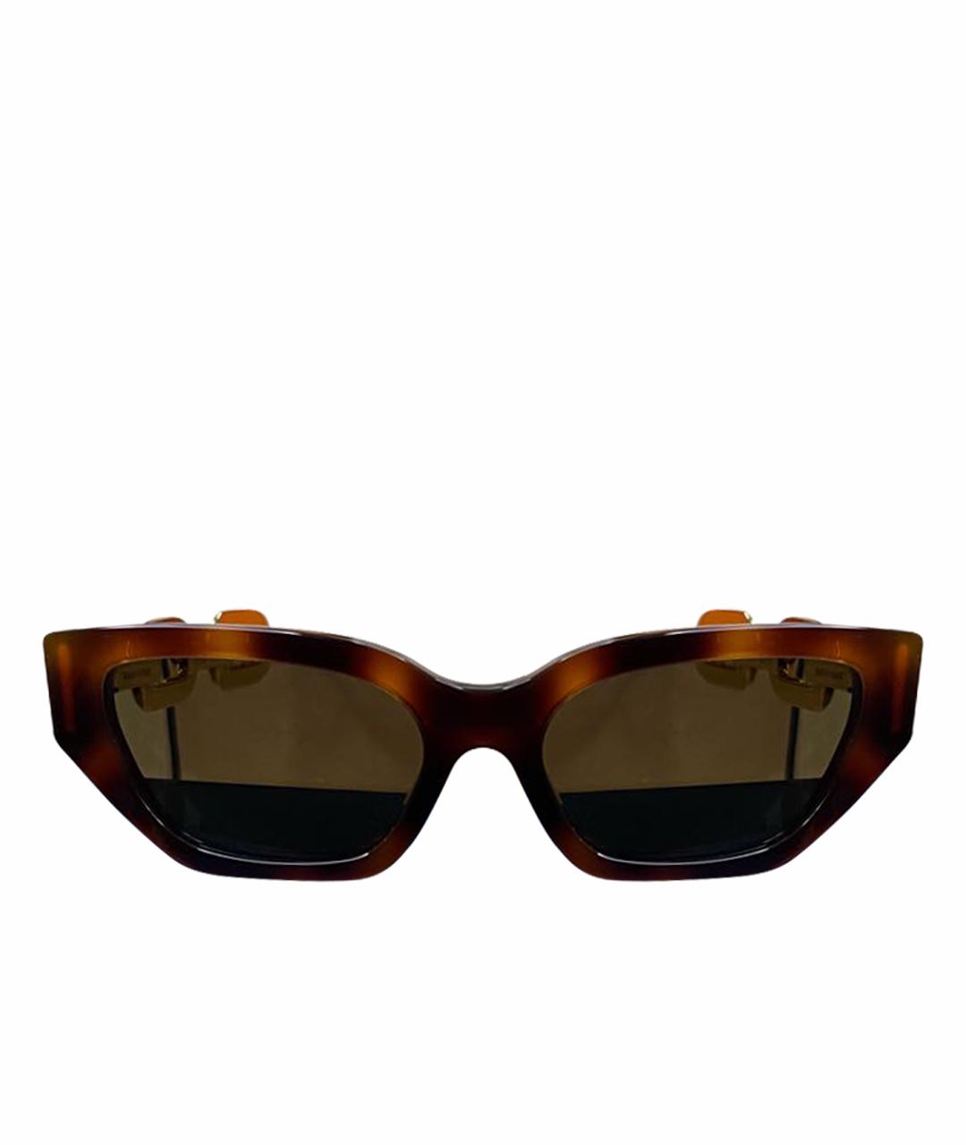 LOUIS VUITTON PRE-OWNED Коричневые солнцезащитные очки, фото 1