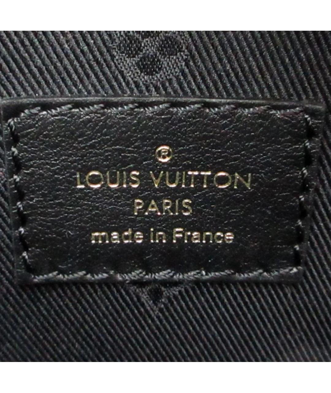 LOUIS VUITTON PRE-OWNED Черная кожаная сумка через плечо, фото 7