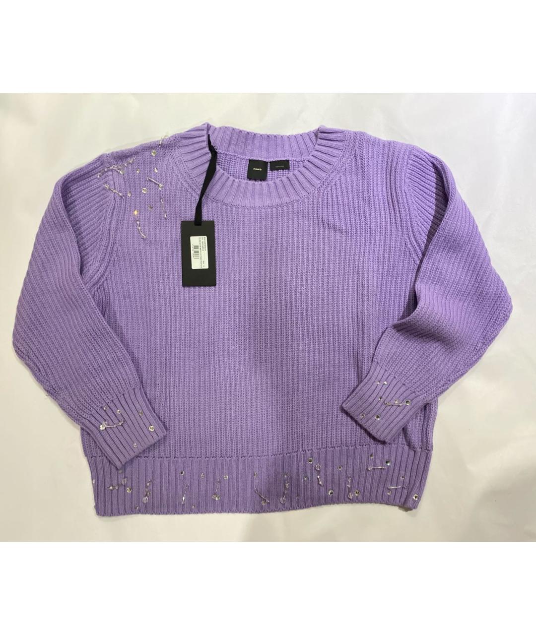 PINKO Фиолетовый джемпер / свитер, фото 8
