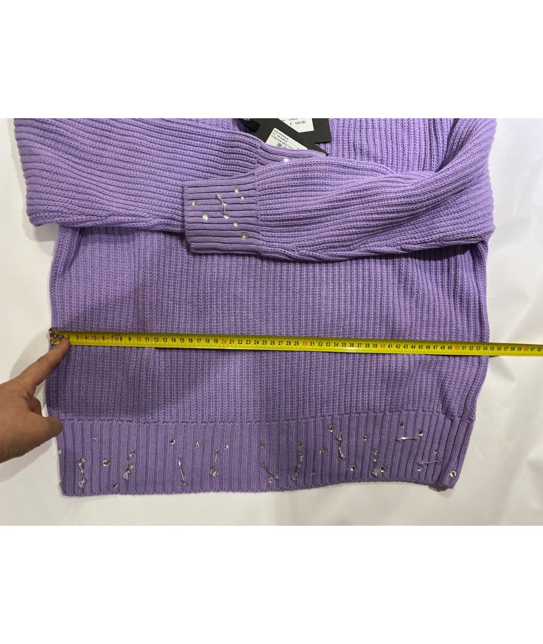 PINKO Фиолетовый джемпер / свитер, фото 5